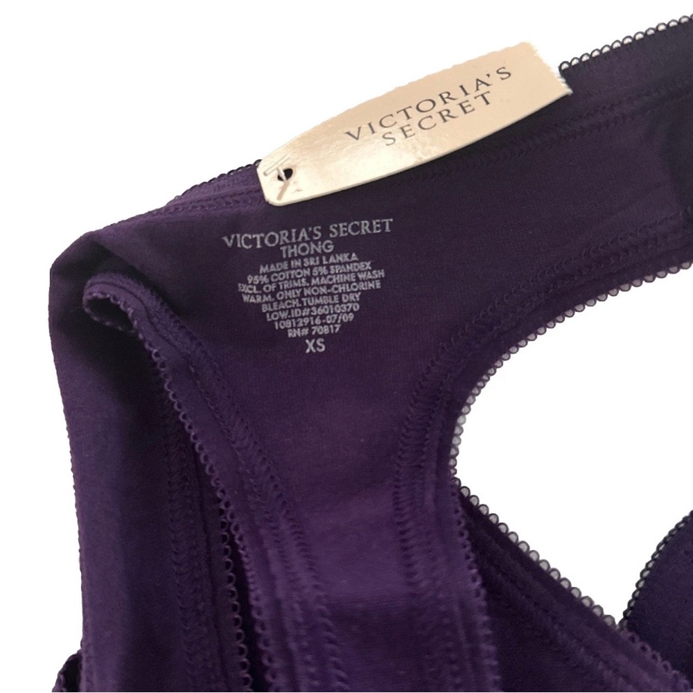2009 Vintage Victoria's Secret Purple Thong Panty - Picture 4 of 7